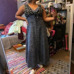 Vintage Tie-front Dress